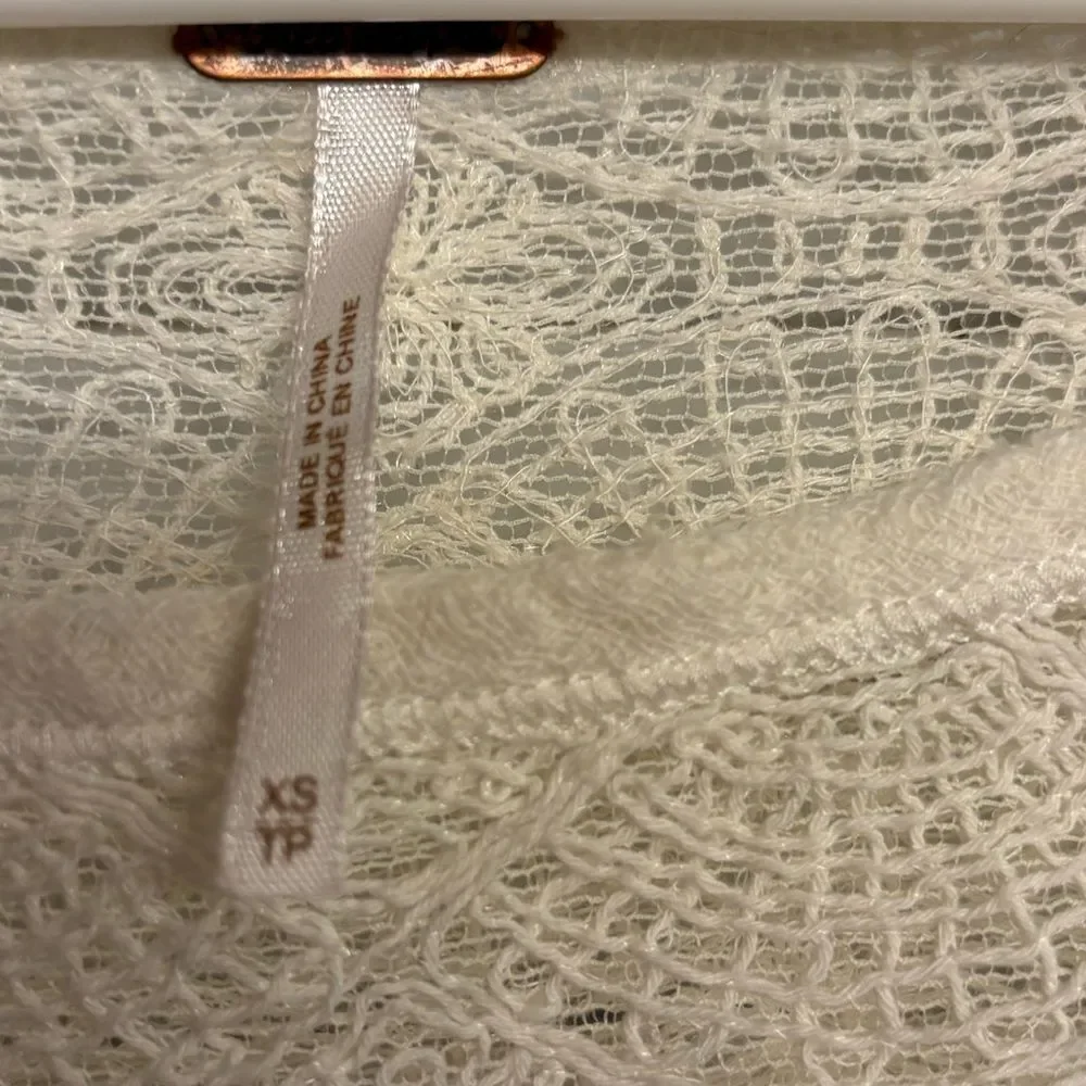 Free People Kristobel Ivory Lace  XS Tunic